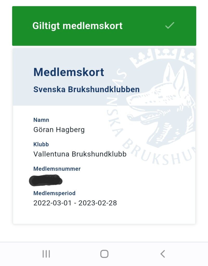 Medlemskort
